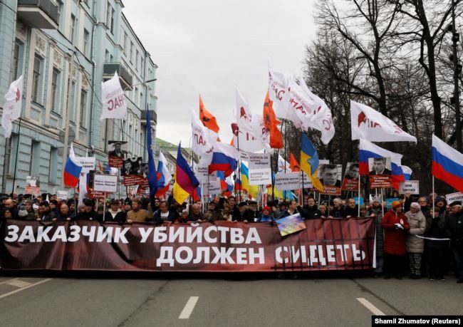 Moskova'da Katil Putin Sloganları Atıldı