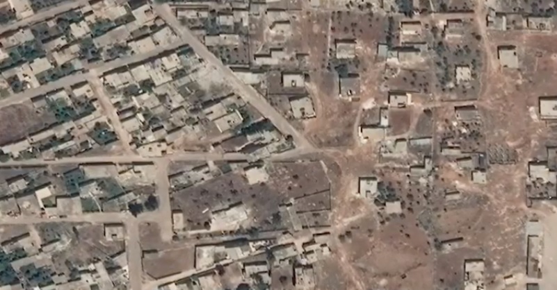 İdlib'de savaşın izleri uydu görüntülerinde