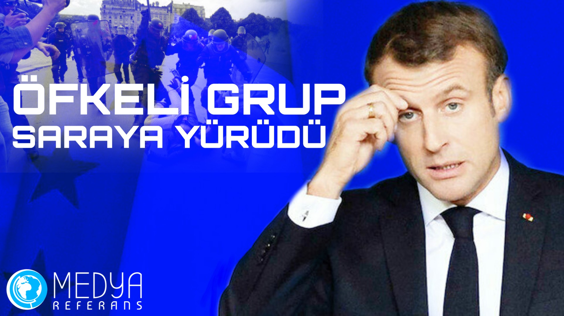 ÖFKELİ GRUP SARAYA YÜRÜDÜ