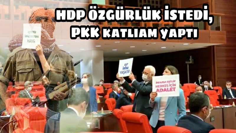 HDP özgürlük istedi PKK katliam yaptı