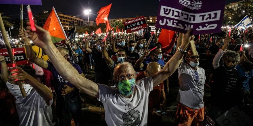 İsrail’in İşgal Planı Tel Aviv’de Protesto edildi