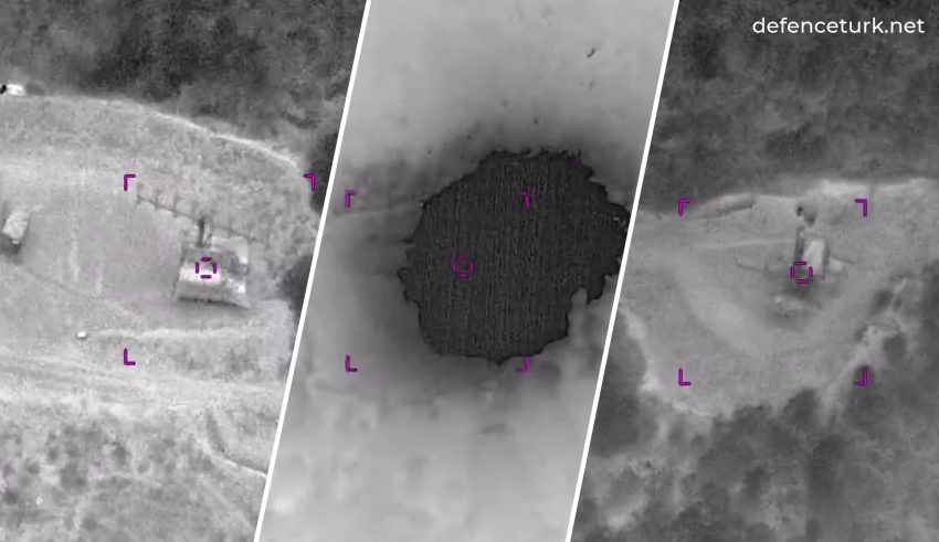 Azerbaycan ordusuna ait SİHA'la kritik noktaları vurdu