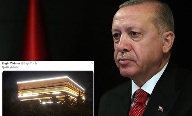 Erdoğan'dan 'Işıklar yanıyor' paylaşımına sert tepki