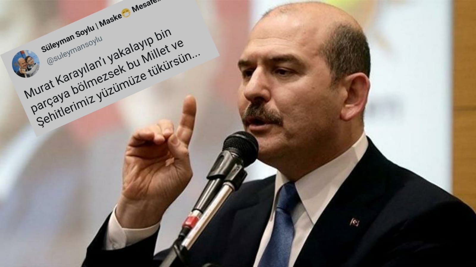 Soylu: Karayılan'ı yakalayıp bin parçaya bölmezsek şehitlerimiz yüzümüze tükürsün