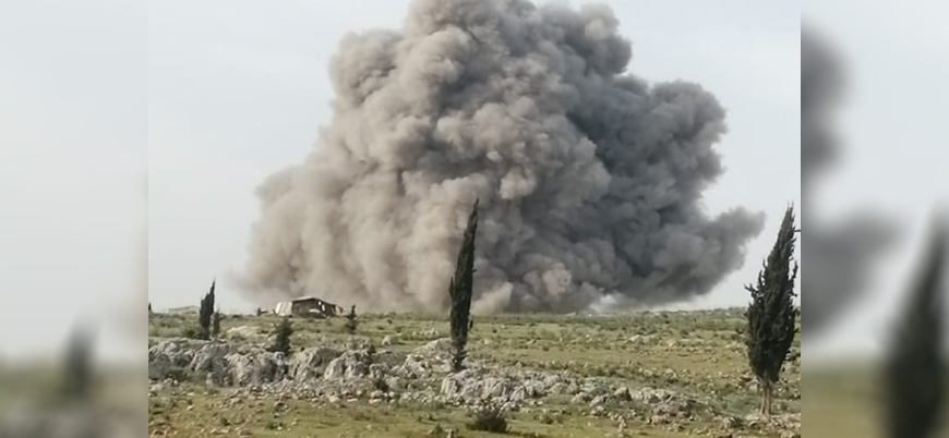 Rus jetleri İdlib'in güneyini bombalıyor