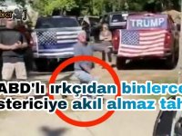 ABD'lı ırkçıdan binlerce göstericiye akıl almaz tahrik (Video Haber)