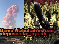 Patlama Hizbullah füze deposunda yaşandı