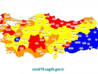 Sağlık Bakanı Koca Kovid-19 risk haritasını paylaştı